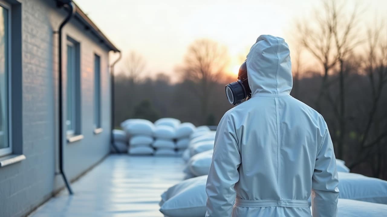Anticiper l'hiver pour un chantier de désamiantage de toiture